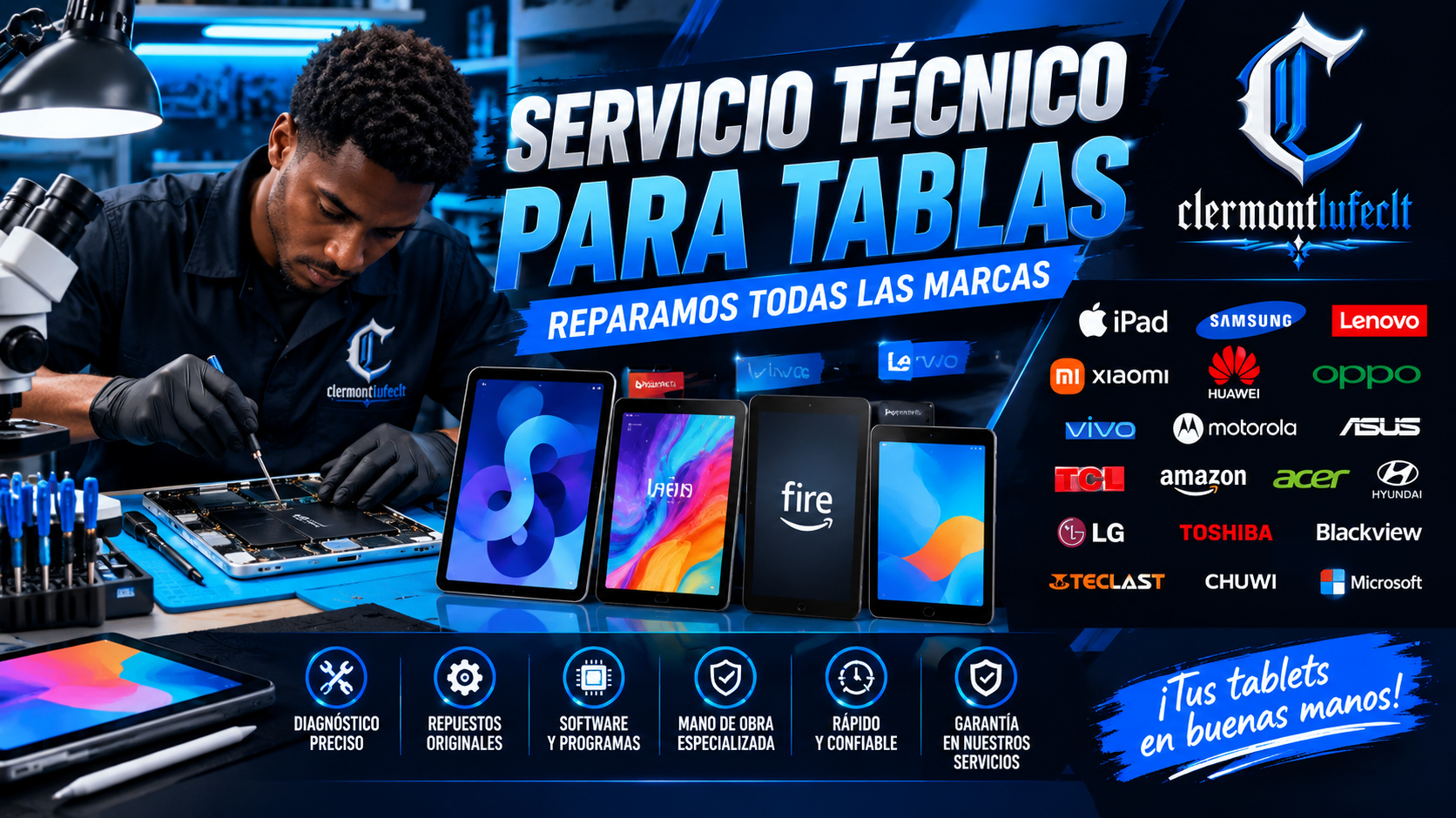 servicio tecnico para tablas clermontlufeclt